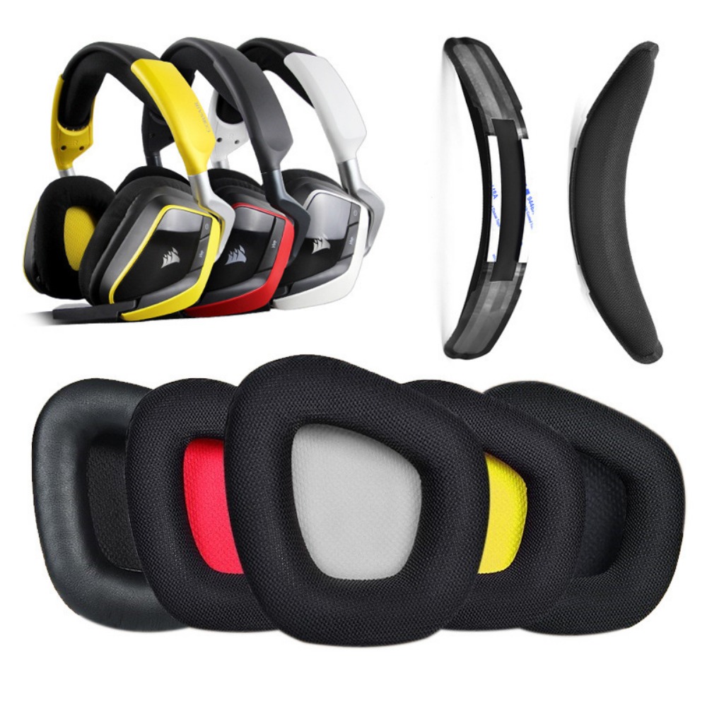 Gaming Headset Rgb - Ivinxy earpad memori busa penutup bantalan