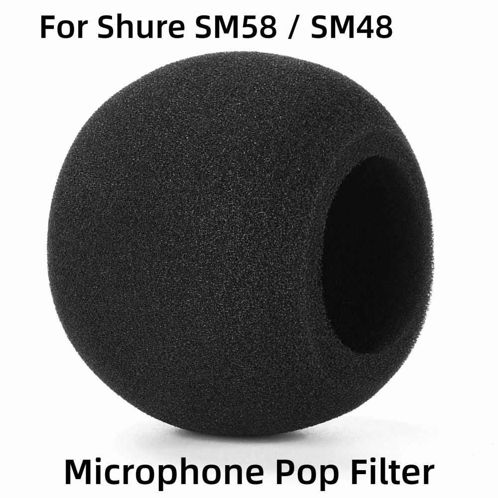 Shure Mic Sm58 - Penutup Mikrofon Pengganti, Busa Spons Berlapis,