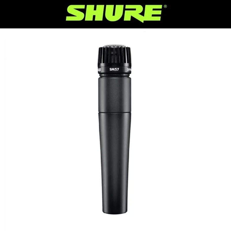 Shure Mic Sm58 - Mikrofon Instrumen Shure SM57 Kardioid Dinamis,