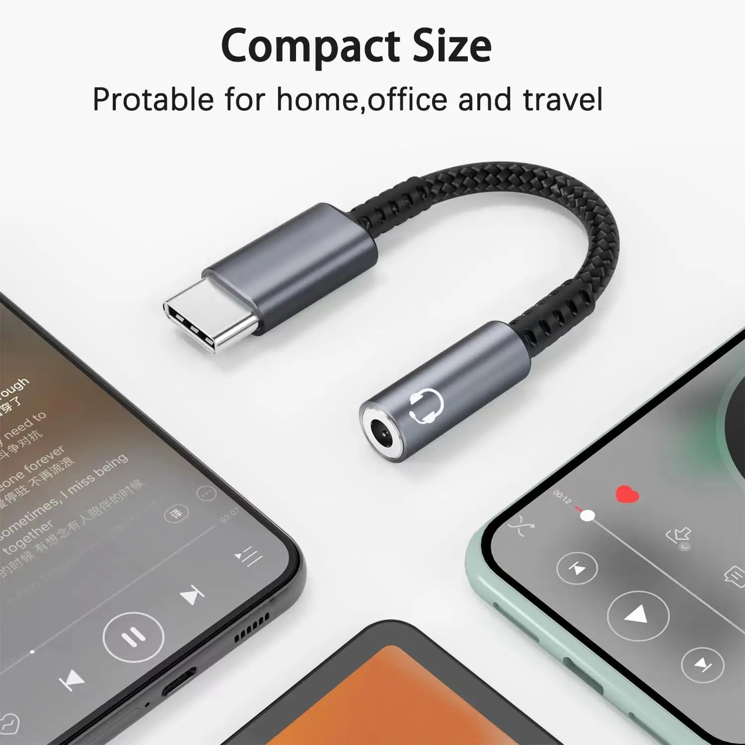 KEBIDU Adaptor Audio Tipe C ke - Audiophile Headphone Wired ulasan dan harga