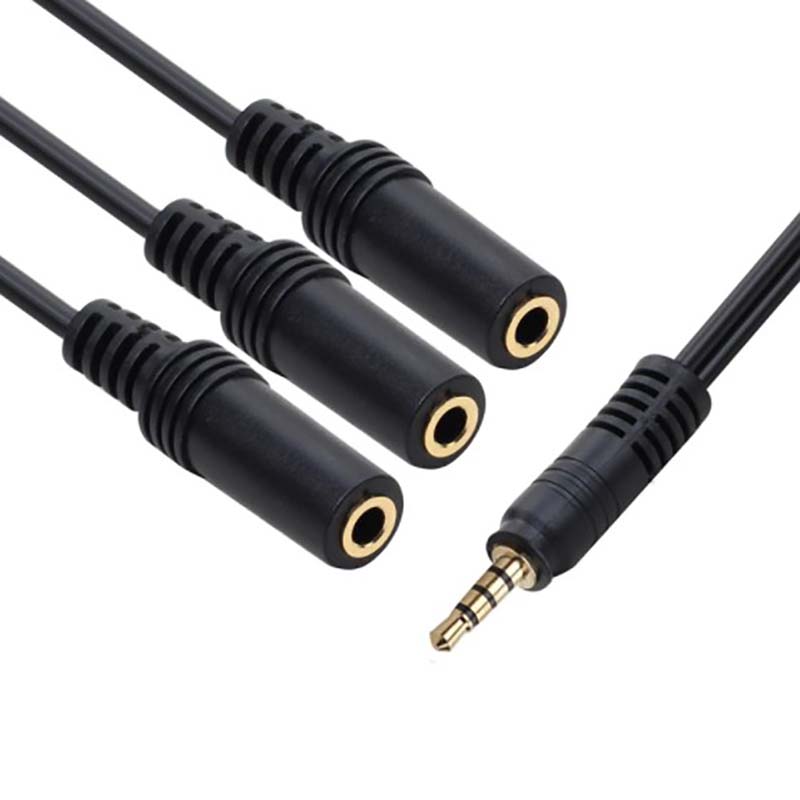 1Pc 3.5mm 3 Way Port Aux Multi - Earphone Splitter Jack ulasan dan harga