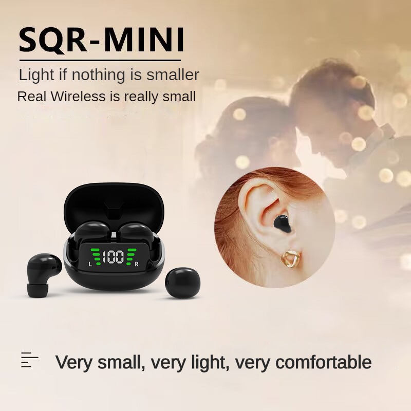 Headset Mini Nirkabel TWS Blue - Wireless Earbuds Tws ulasan dan harga