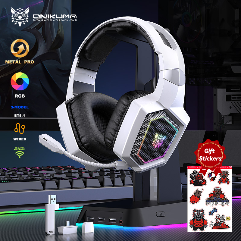 ONIKUMA Headset Gaming nirkabe - Gaming Headset Rgb ulasan dan harga