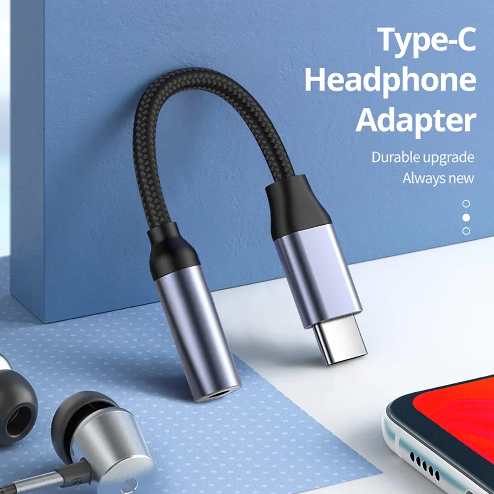 Adaptor Audio USB C 3.5mm, Kab - Audiophile Headphone Wired ulasan dan harga