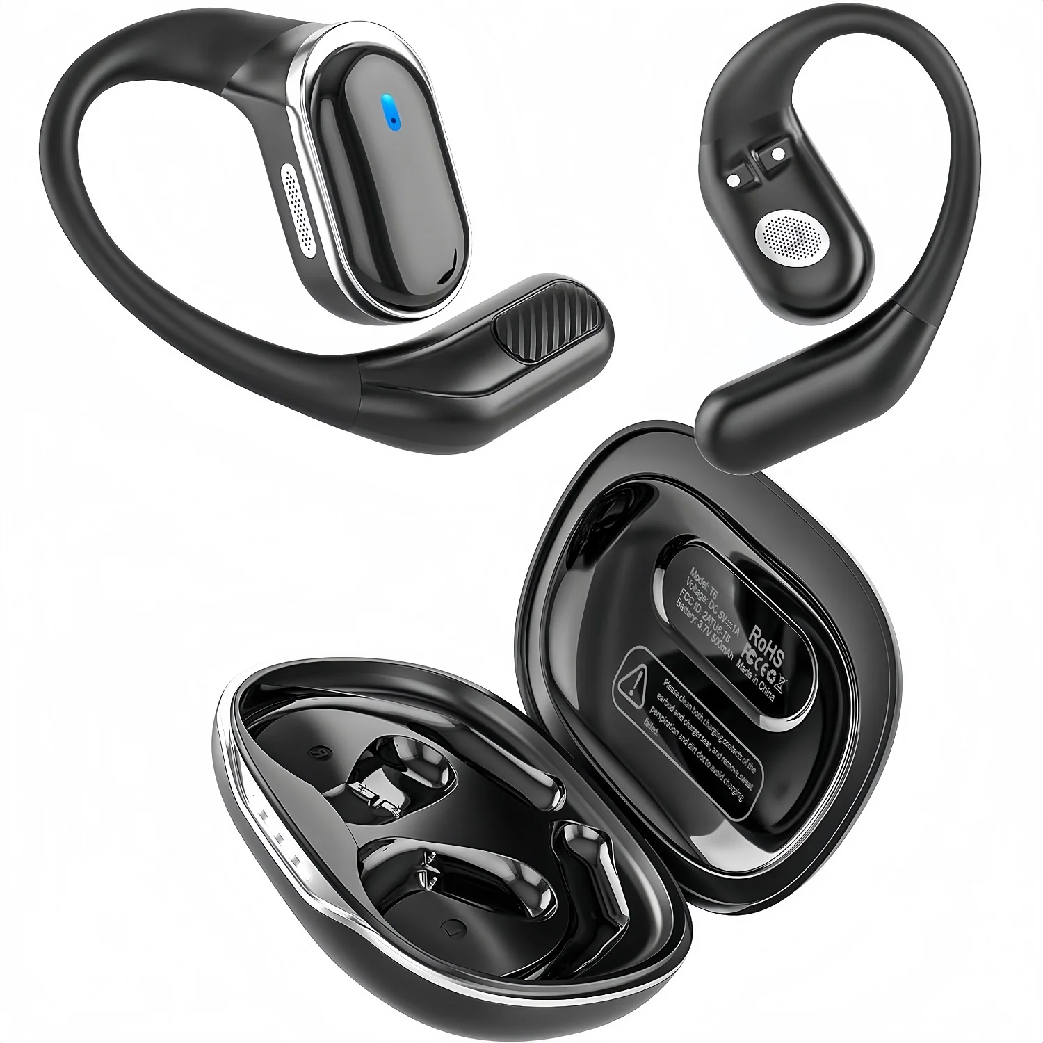 Earphone Bluetooth Nirkabel de - Sports Earphone Hook ulasan dan harga
